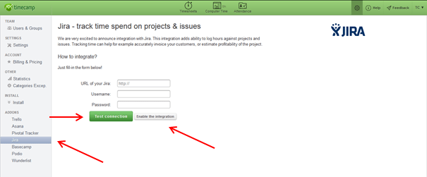 jira time tracking integration jira time tracking integration