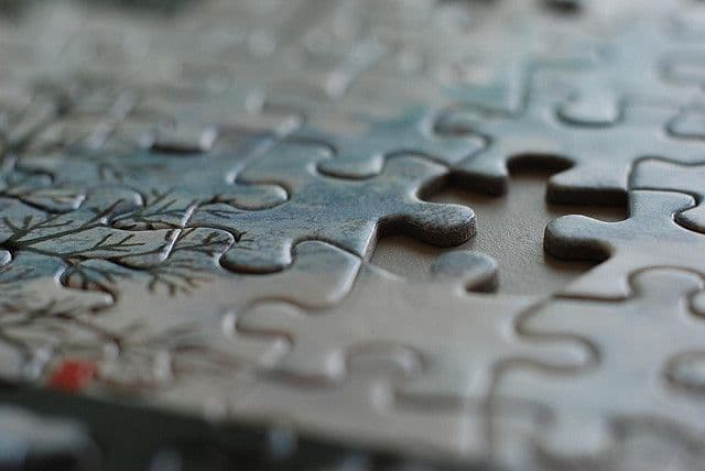 puzzle close up