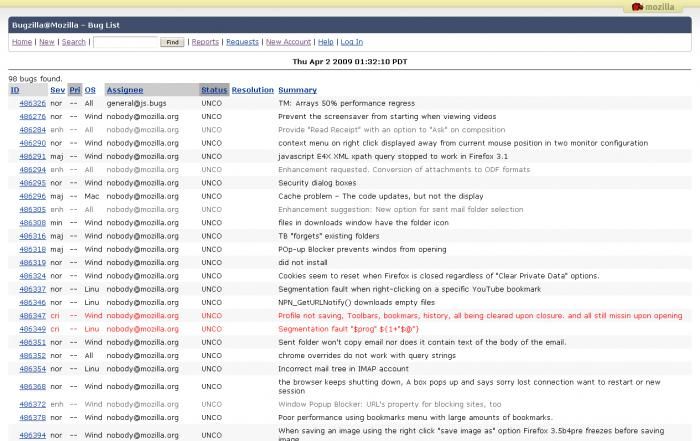 bugzilla screenshots bugzilla screenshots