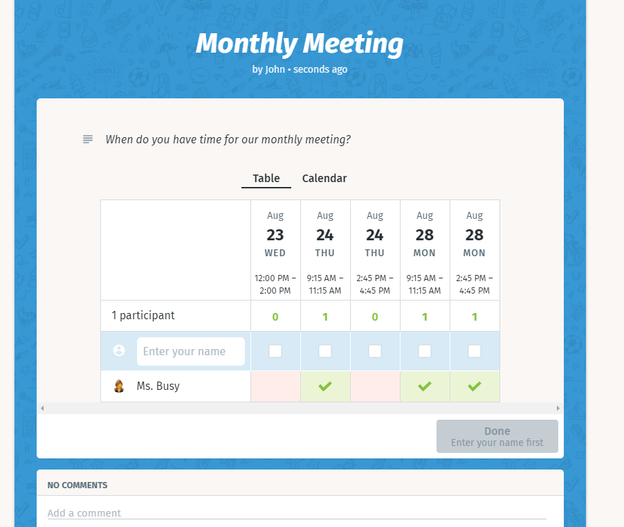 Calendar Calendar