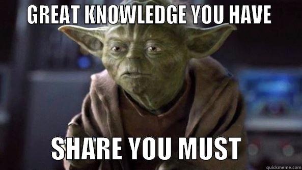 Image result for "share knowledge" meme