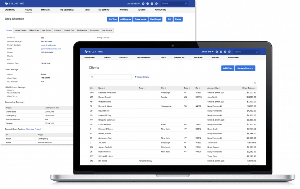 Bill4Time - time and billing software for accountants