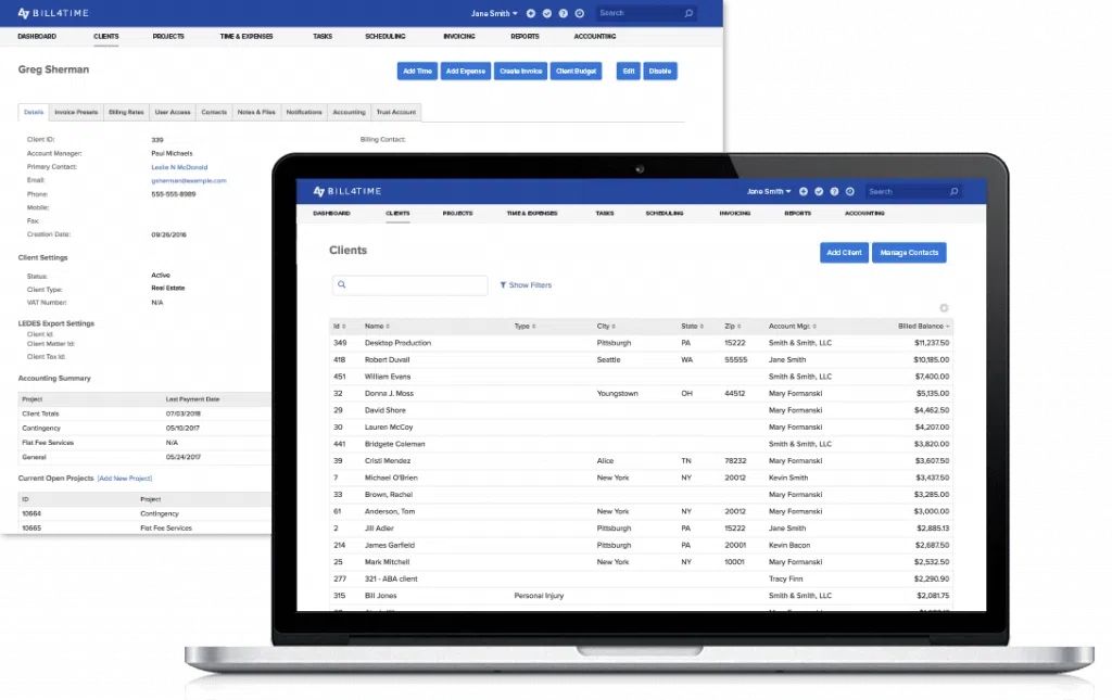 Bill4Time - time and billing software for accountants