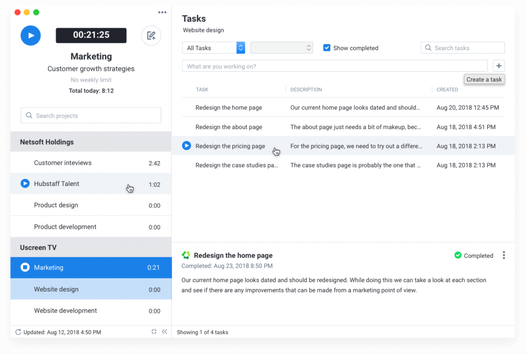 Top 11 Time Tracking Software With Desktop App screen tracker