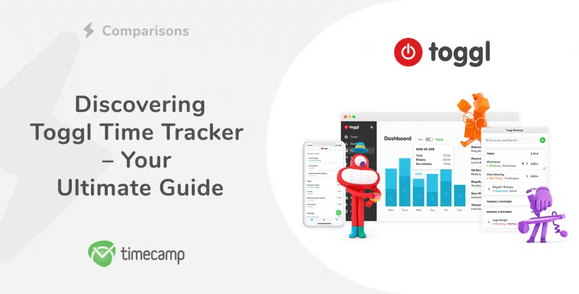 Toggl time tracker header
