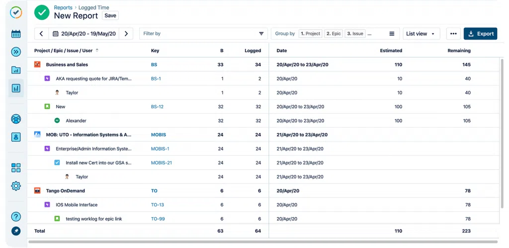 Tempo  - time tracking for developers