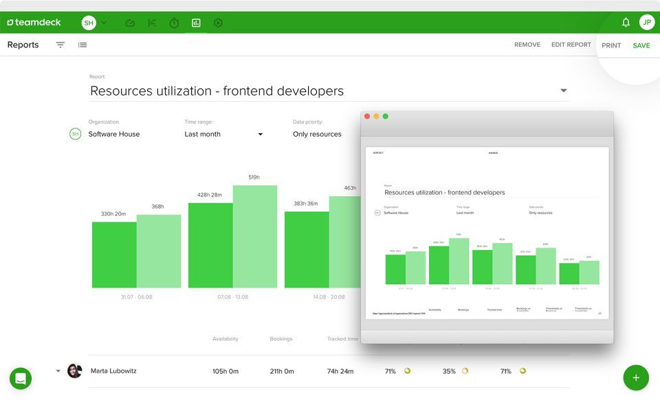 Teamdeck - time tracking for programmers