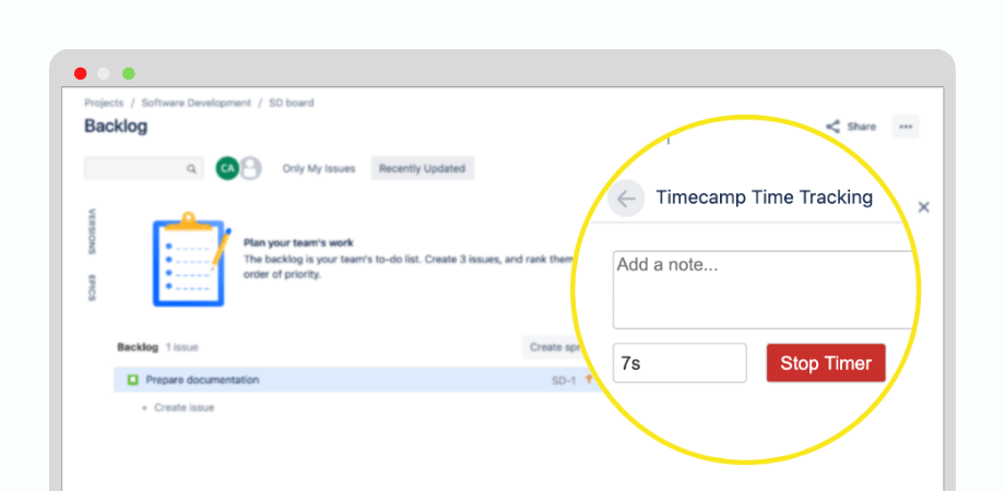 Jira time tracking integration - sergrio