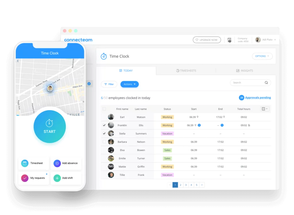 Connecteam employee scheduling app