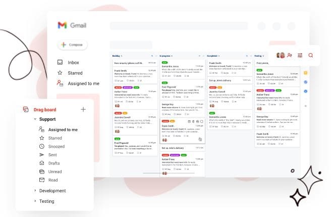 task management free online DragApp - tasks manager for Gmail