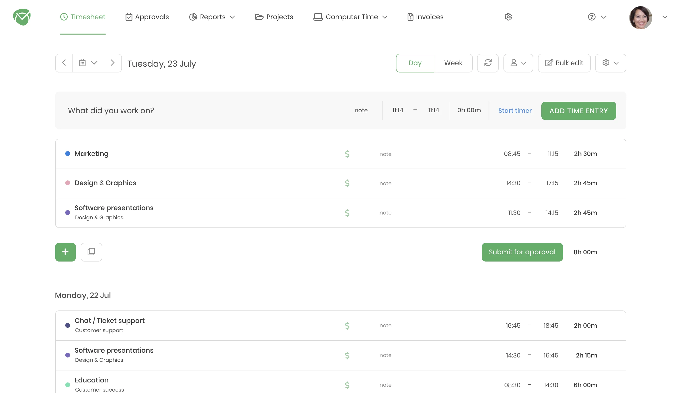 timecamp screenshot