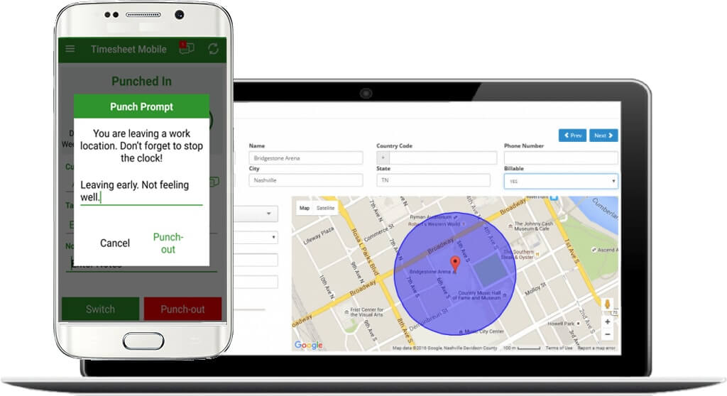 Timesheet Mobile - GPS tracking app