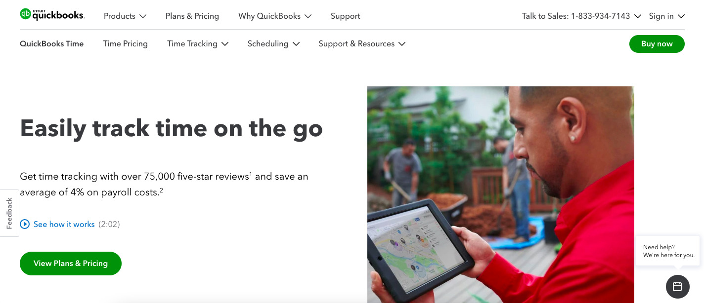 quickbooks time tracking geofencing app