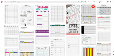 The best weekly schedule templates for 2025 - weekly calendar online ...