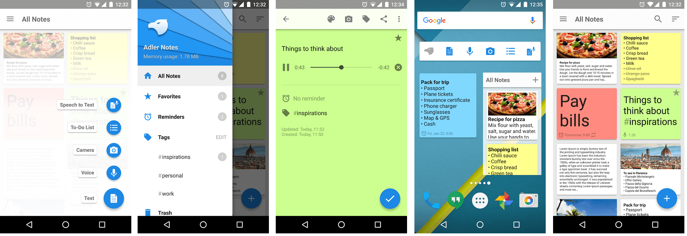 Notepad note taking app for Android