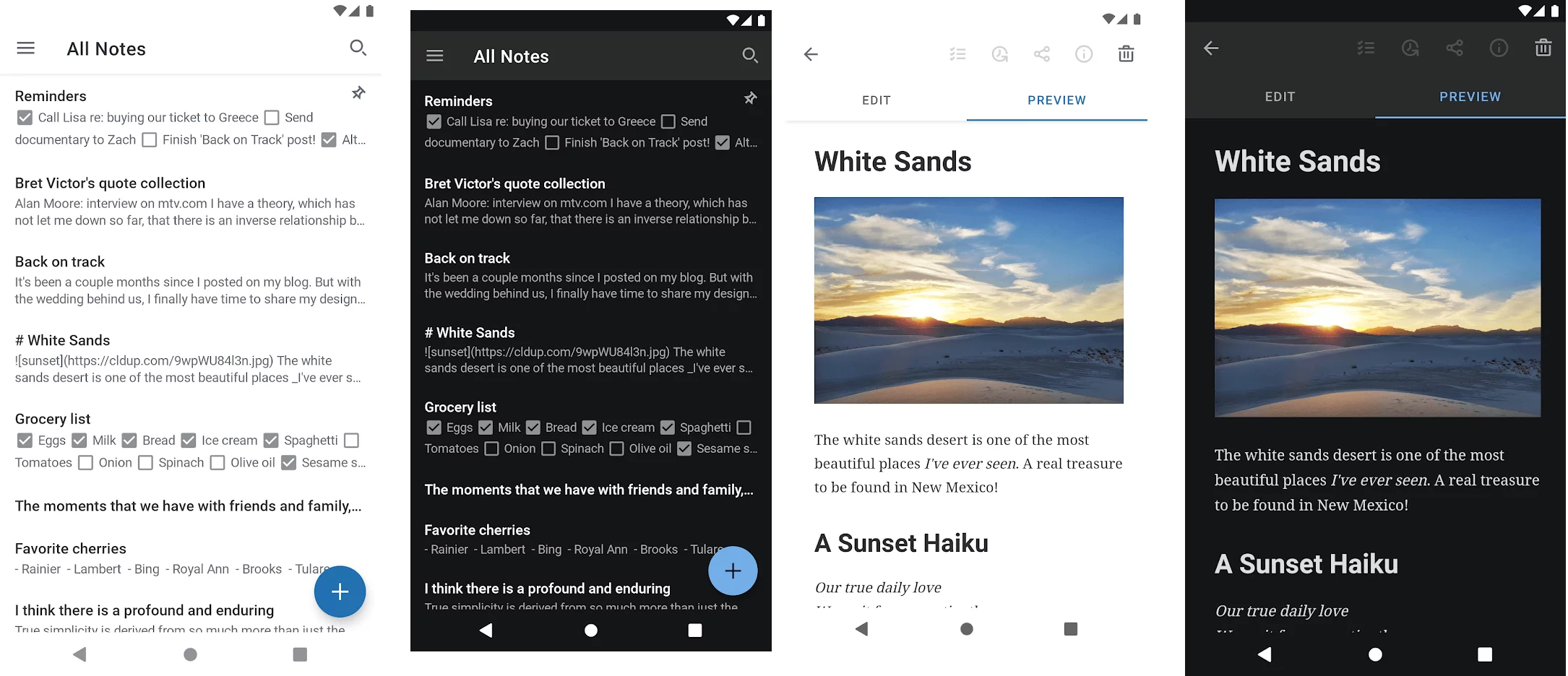 Simplenote notes app for Android