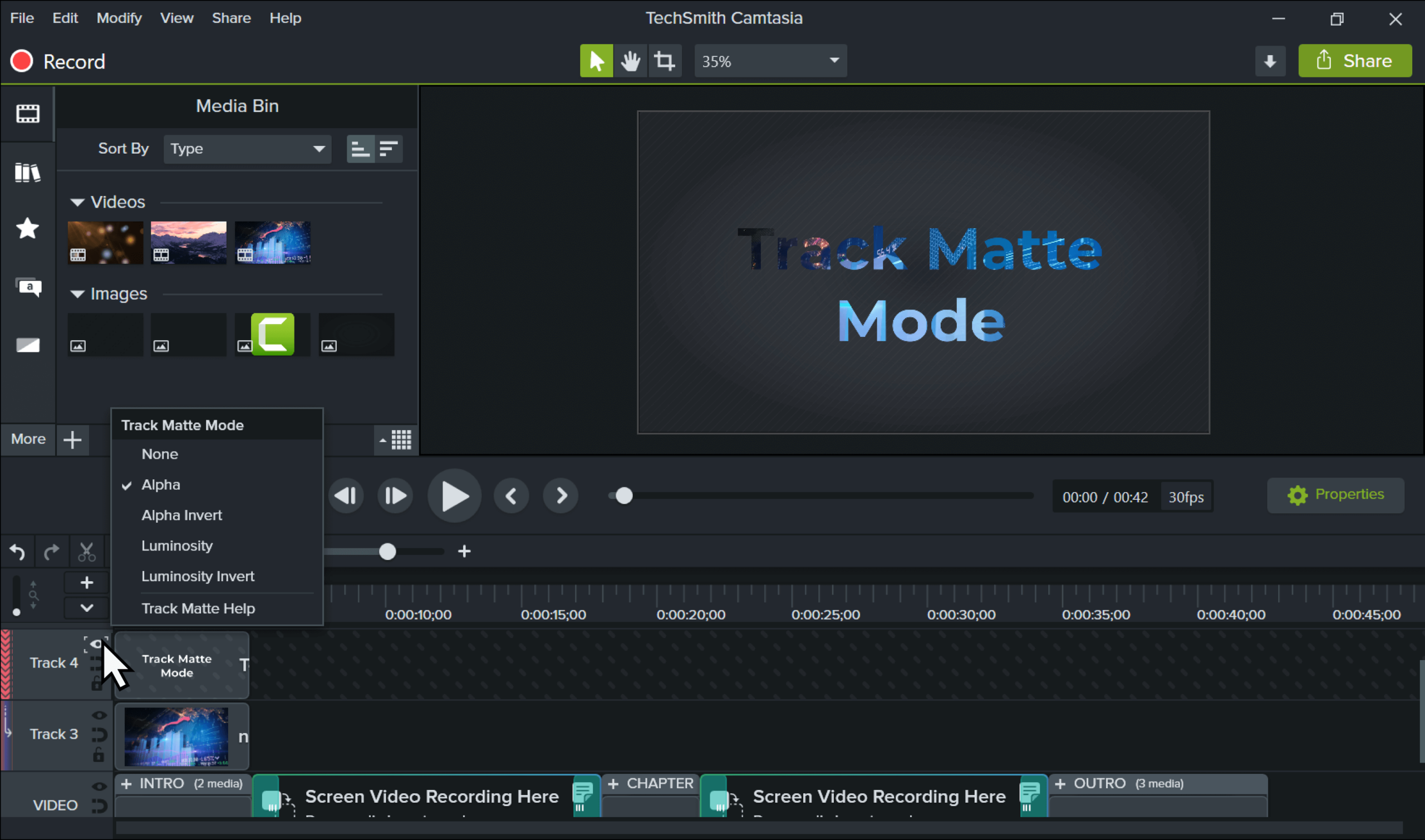recording video screen
