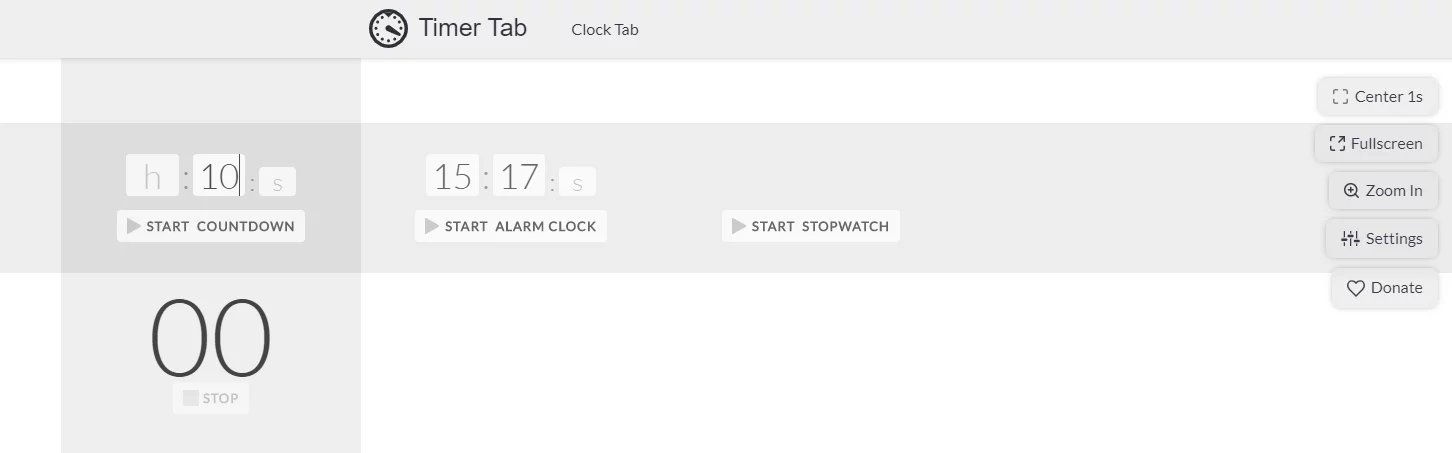 Timer Tab web timerf