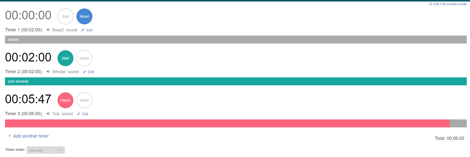 time and date web timer