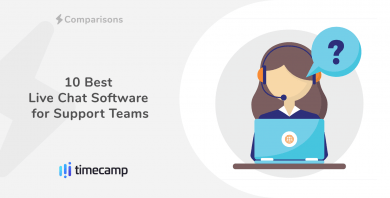 live chat software header