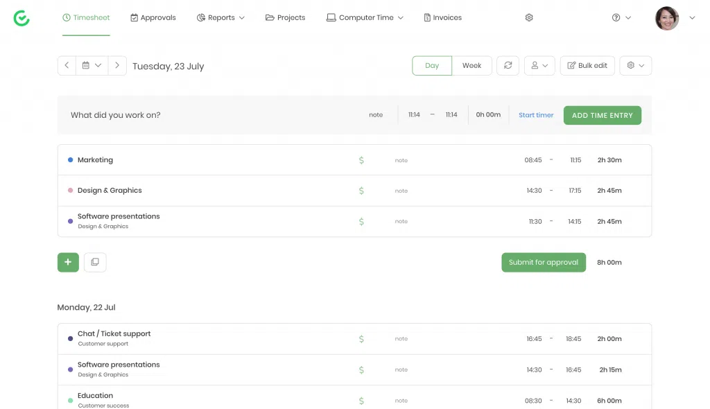 timecamp screenshot