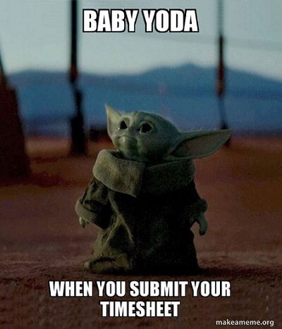 Timesheet done meme - personalseka