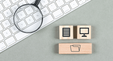 keyboard and wooden blocks