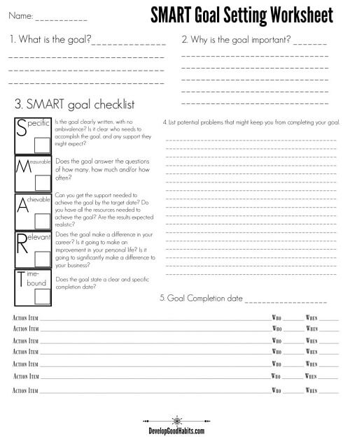 Tips for Goal Setting Self Improvement