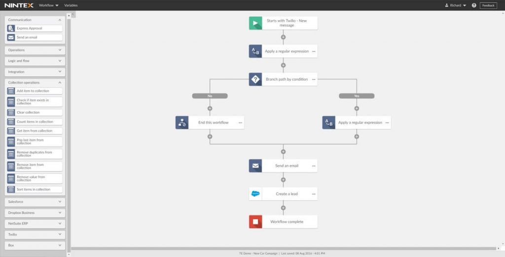 Nintex business process management software