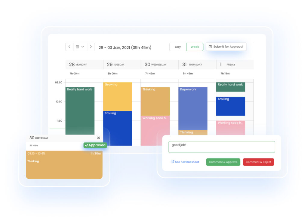 TimeCamp timesheets
