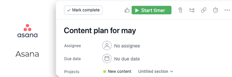 Track time in Asana with TImeCamp browser plugin