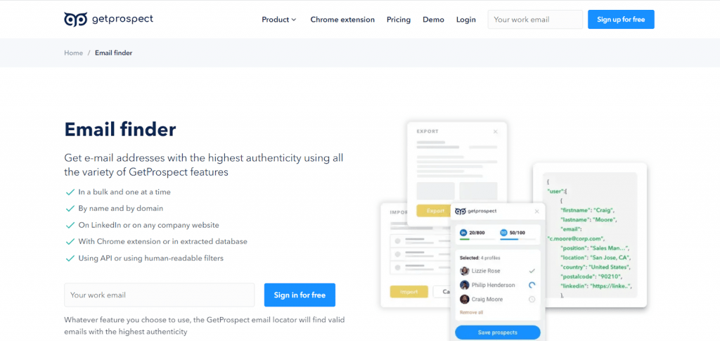 email finder tools get prospect