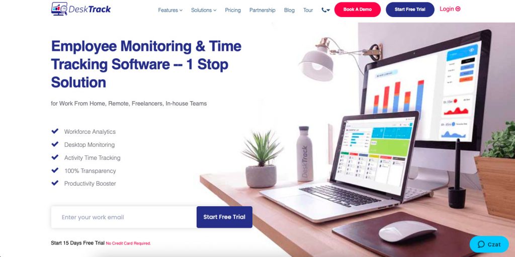 remote worker monitoring desktrack