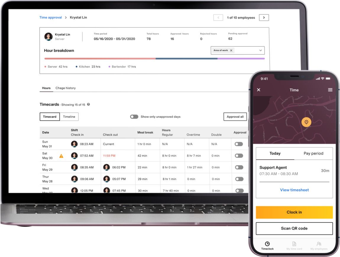 Best apps for Small business time tracking time clock apps