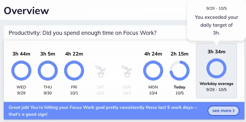 rescuetime overview