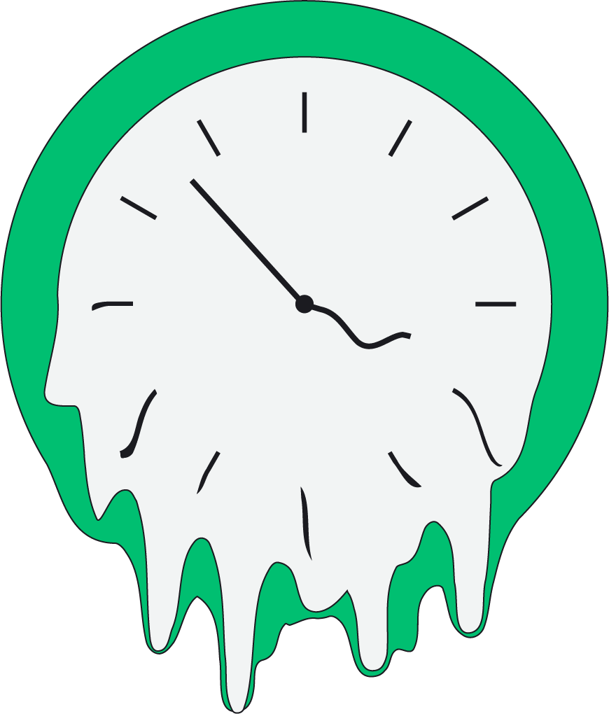 Working Long Hours Clock