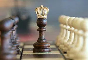 Leader's Decision showed with chess