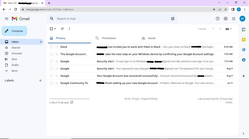 gmail screenshot