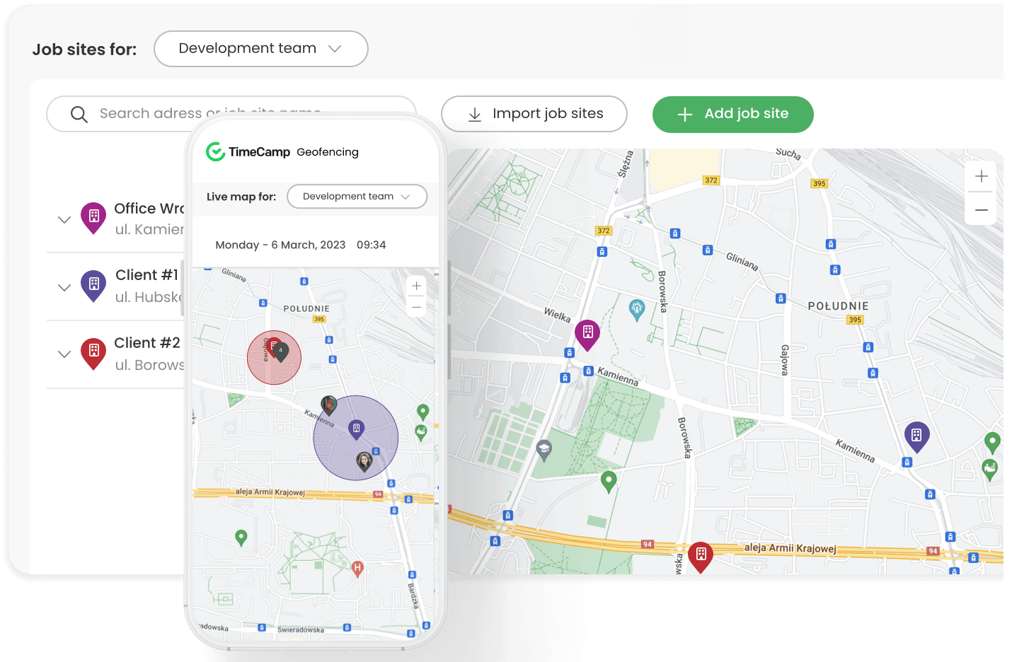 timecamp time tracking geofencing app