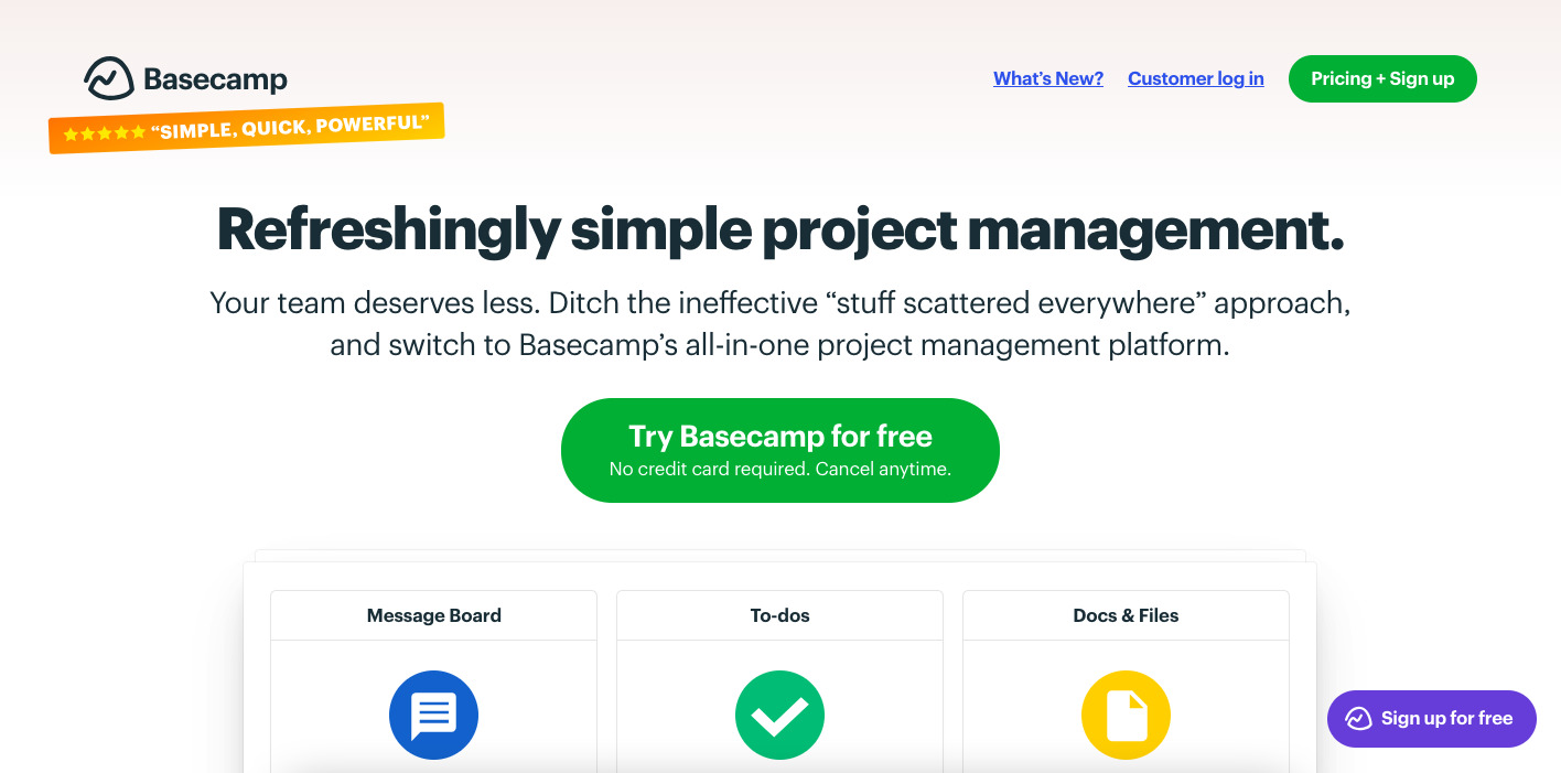 basecamp remote work app