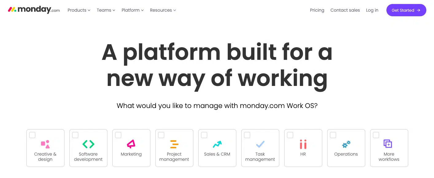 monday.com remote work app