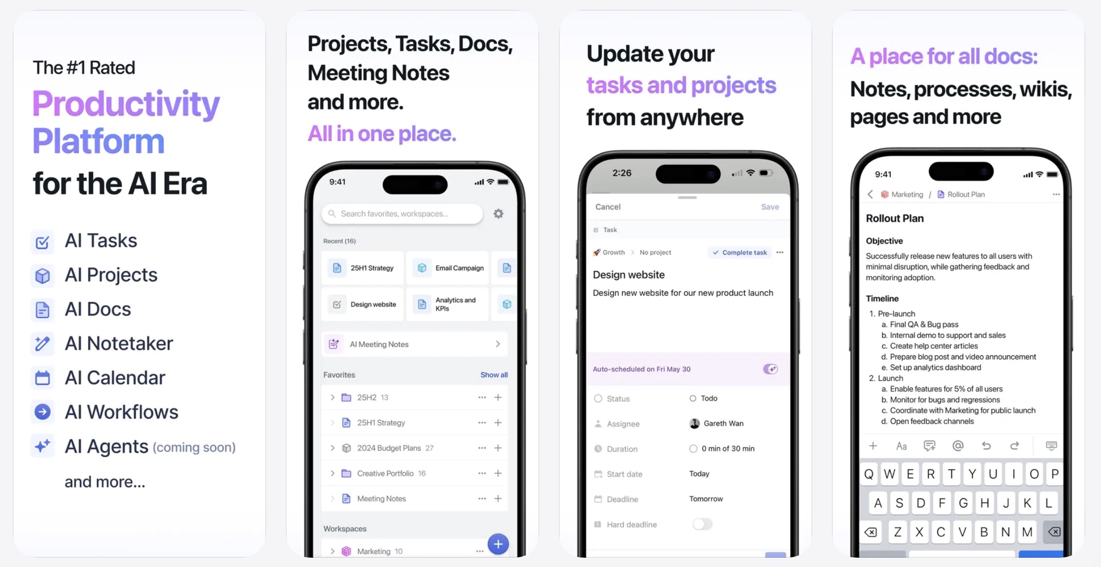 screenshot of motion app