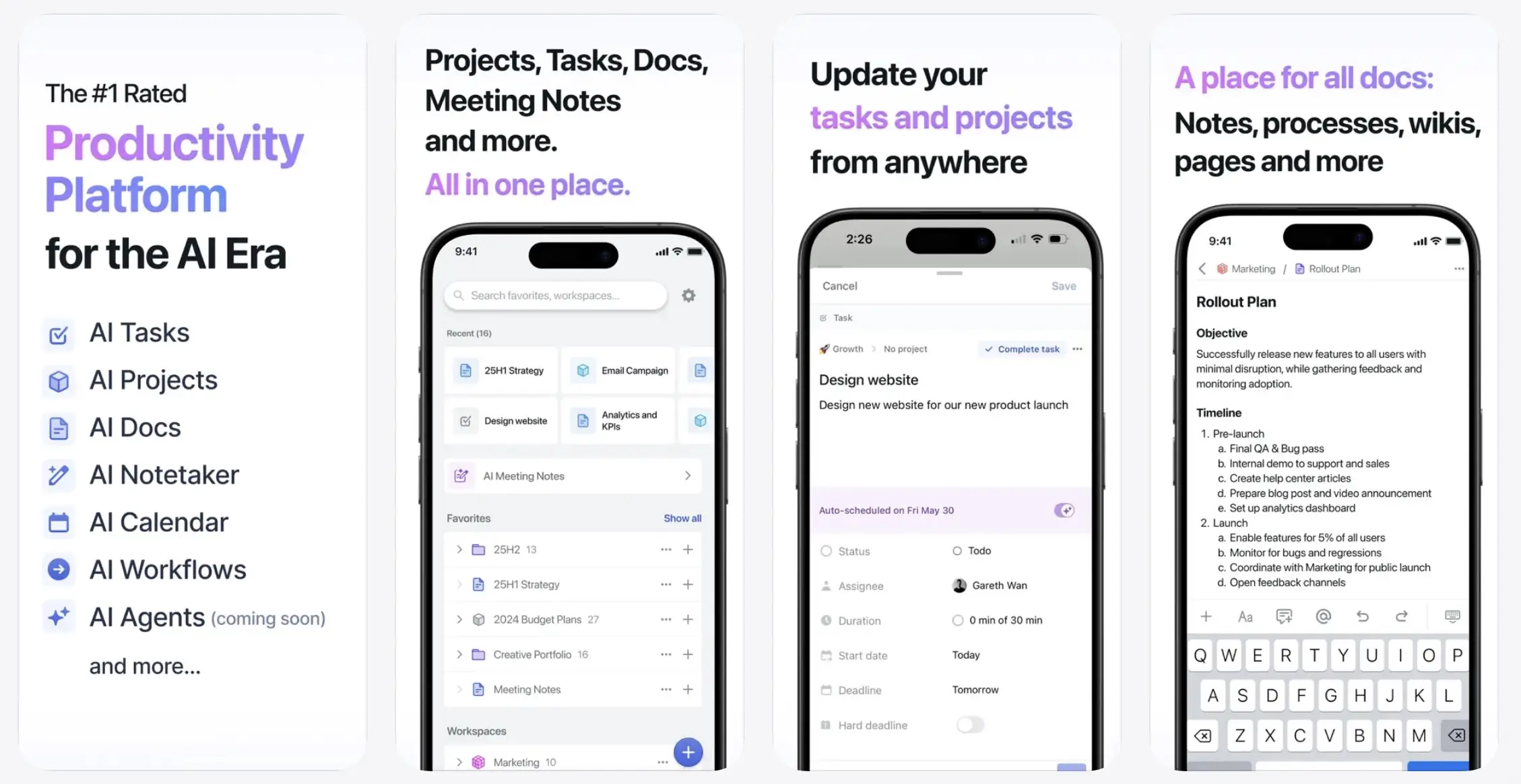 screenshot of motion app
