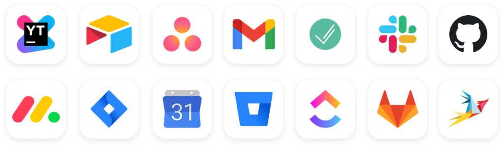 timecamp integrations list - icons