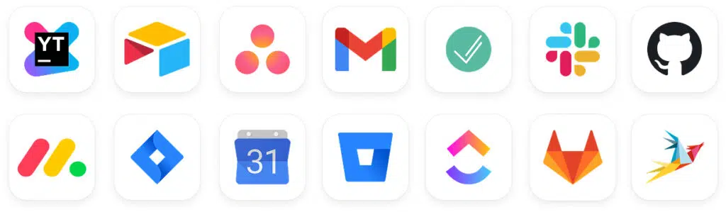 timecamp integrations list - icons