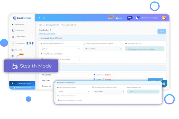 screenshot from Emp Monitor app