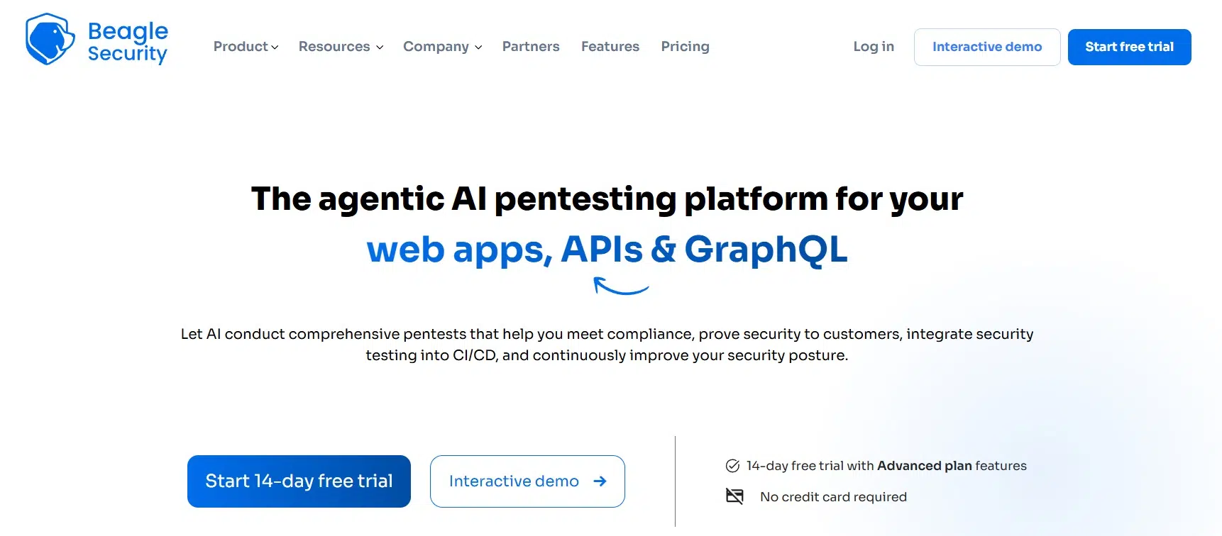 beagle security software website screenshot