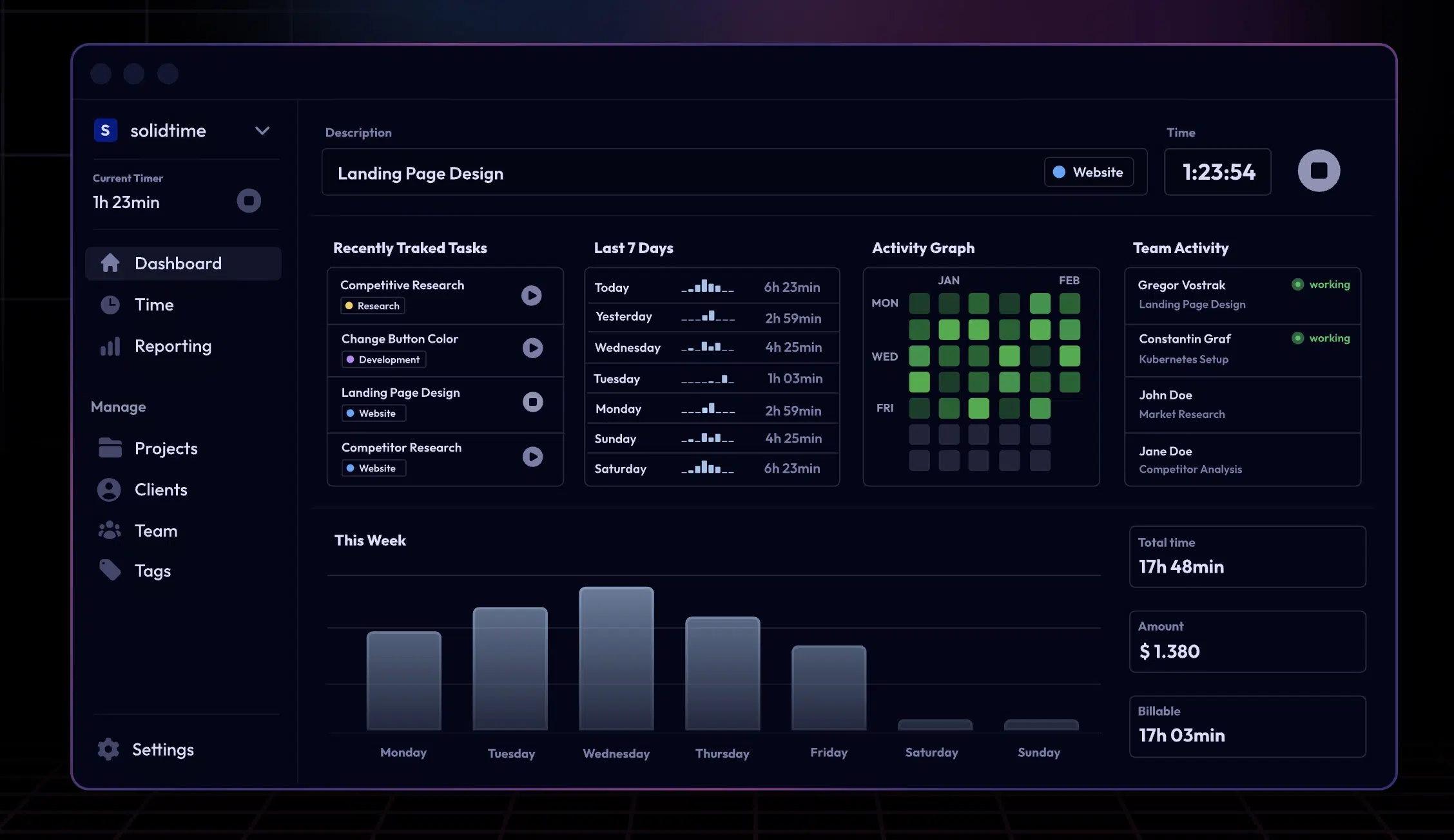 solidtime screenshot