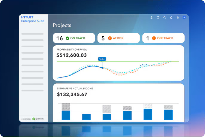 An official promotiona image of reports in Quickbooks Solutions