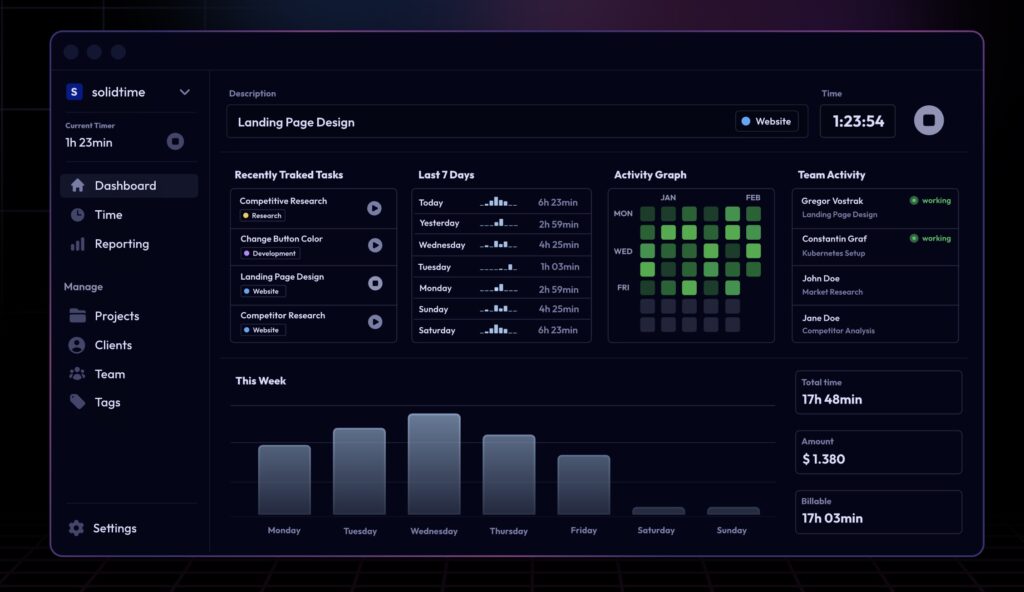 solidtime screenshot